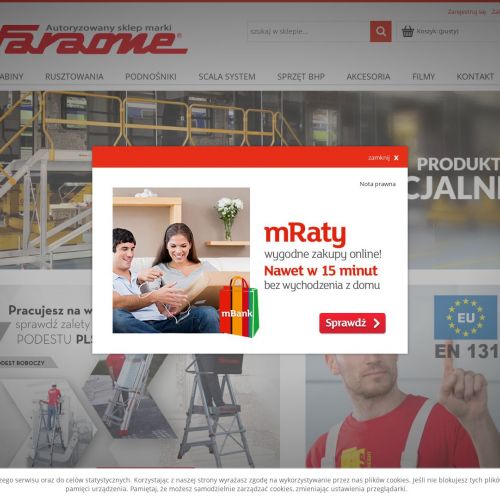 Rusztowanie faraone compact w Gdańsku