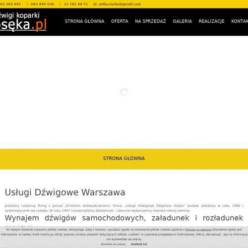 Warszawa - dźwigi liebherr sprzedaż