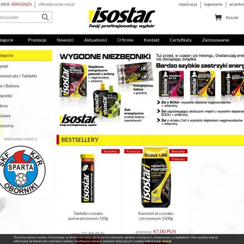 Isostar energy gel