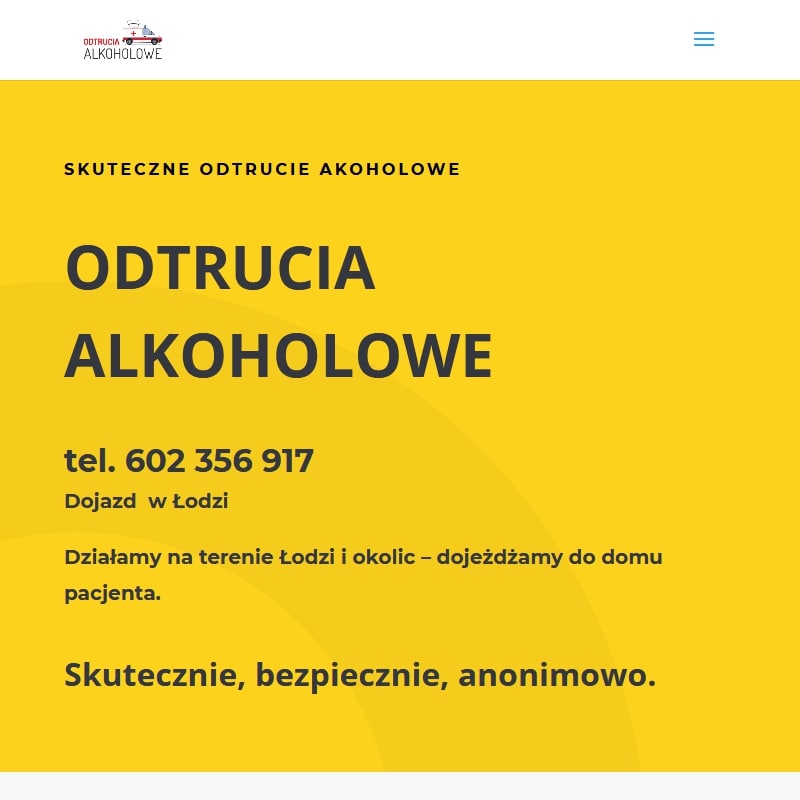 Odtrucie alkoholowe - łódź