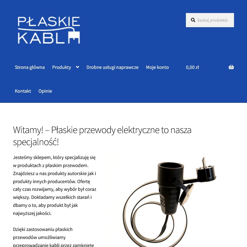 Cienki kabel elektryczny