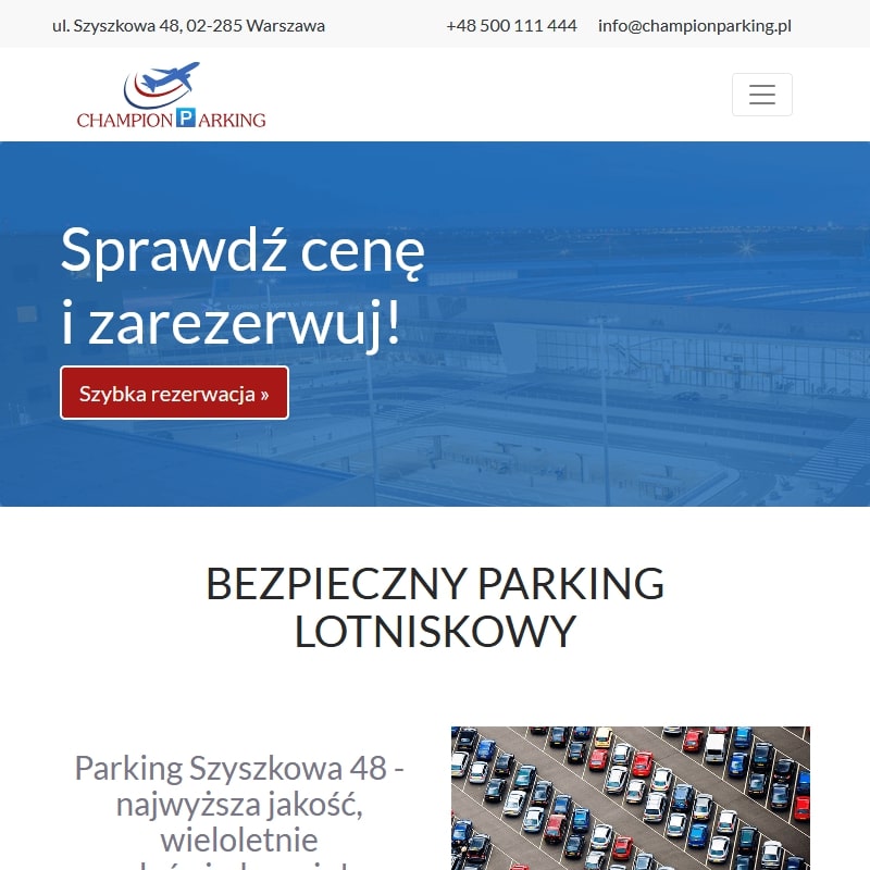 Parking warszawa lotnisko szyszkowa