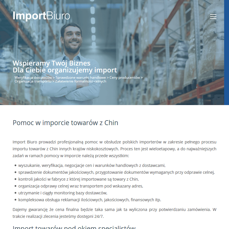 Import towarów z singapuru