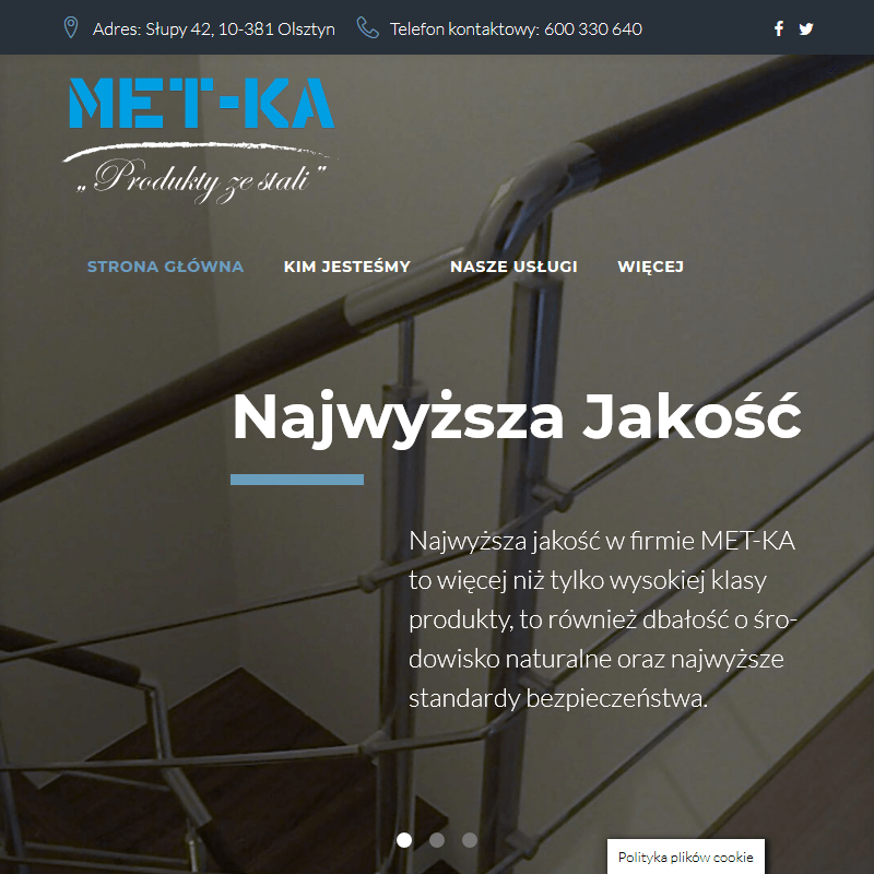 Barierki metalowe - Olsztyn