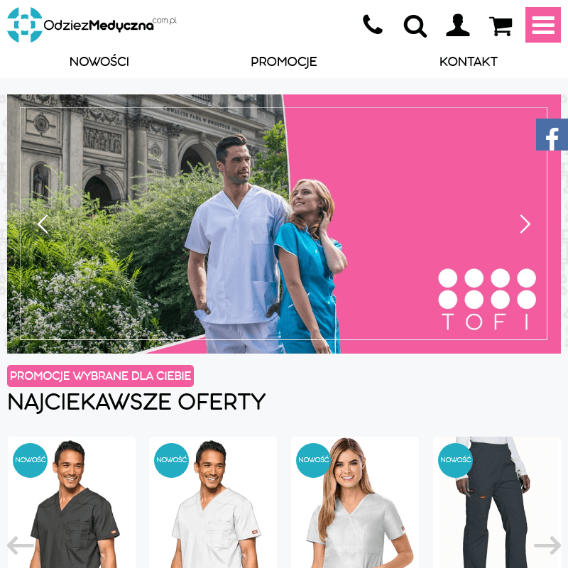 Fartuch medyczny damski