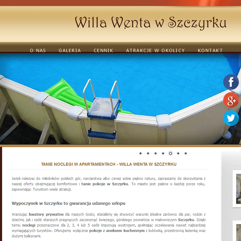 Pensjonat z wyżywieniem w Szczyrku