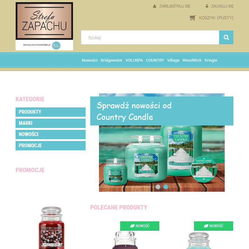 Zapachowe świece ozdobne yankee - Wieluń